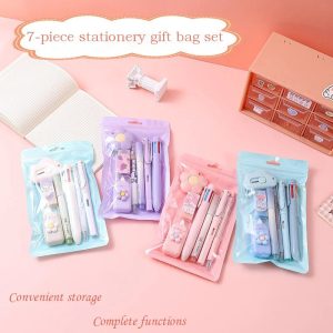 Kawaii Korean Stationery Set – Perfect for Students and Office Use
