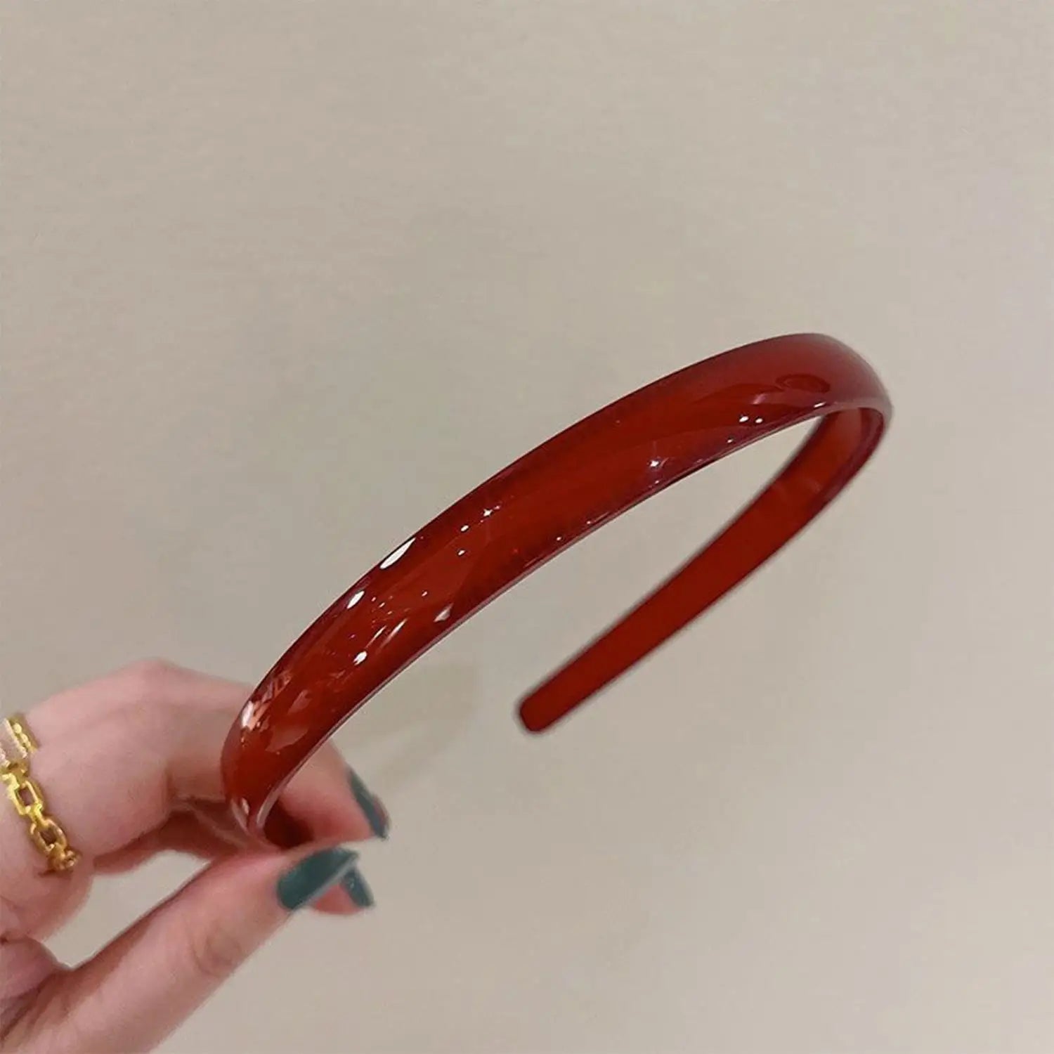 Plastic Translucent Hair Head Hoop Band – Non-slip Tooth Hairband - Image 19