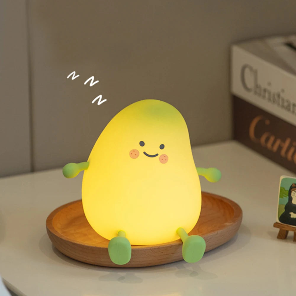 Cute Silicone Nursery Pear Night Light - Image 8