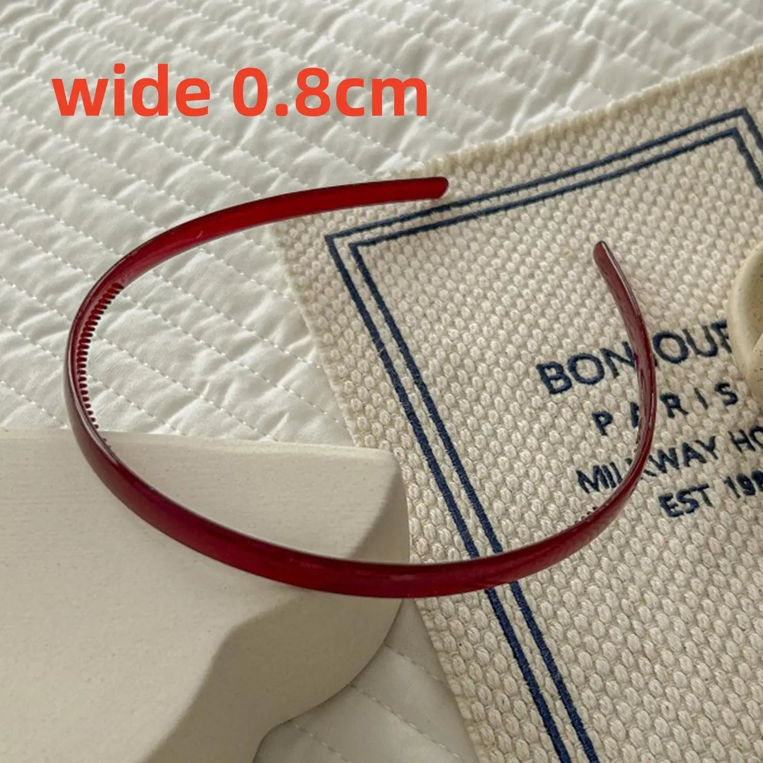 Plastic Translucent Hair Head Hoop Band – Non-slip Tooth Hairband - Image 14