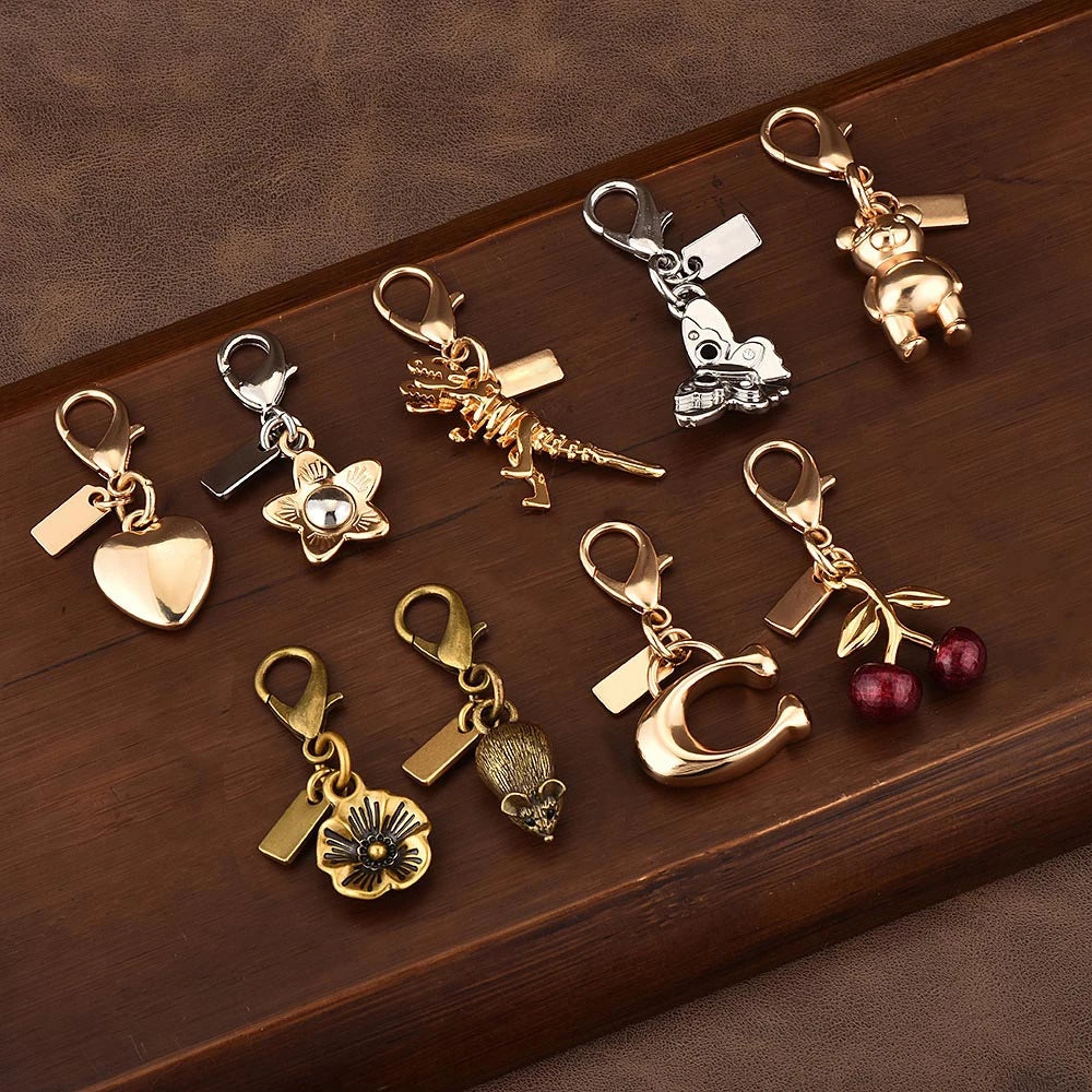 Exquisite High-end Bear Cherry Butterfly Keychains for Women - Image 3