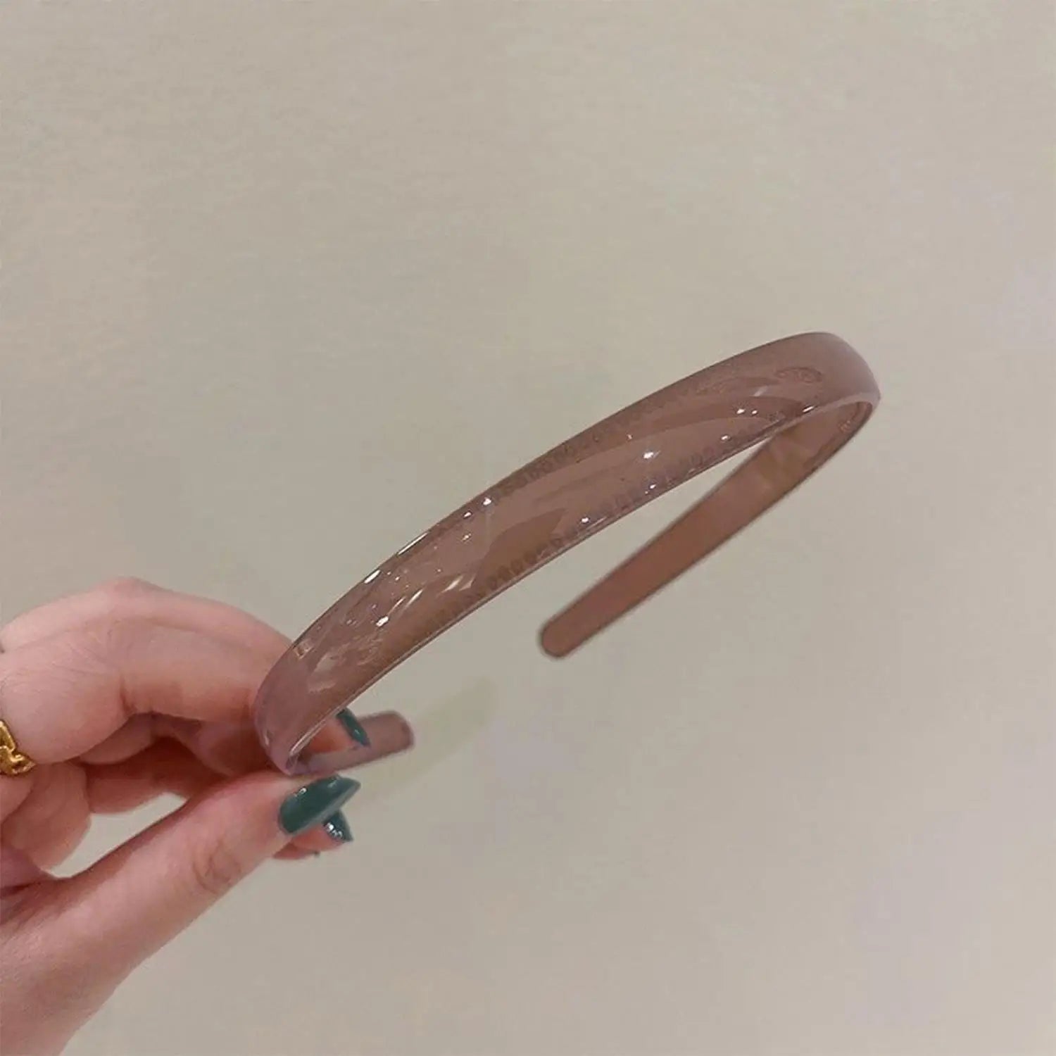 Plastic Translucent Hair Head Hoop Band – Non-slip Tooth Hairband - Image 27