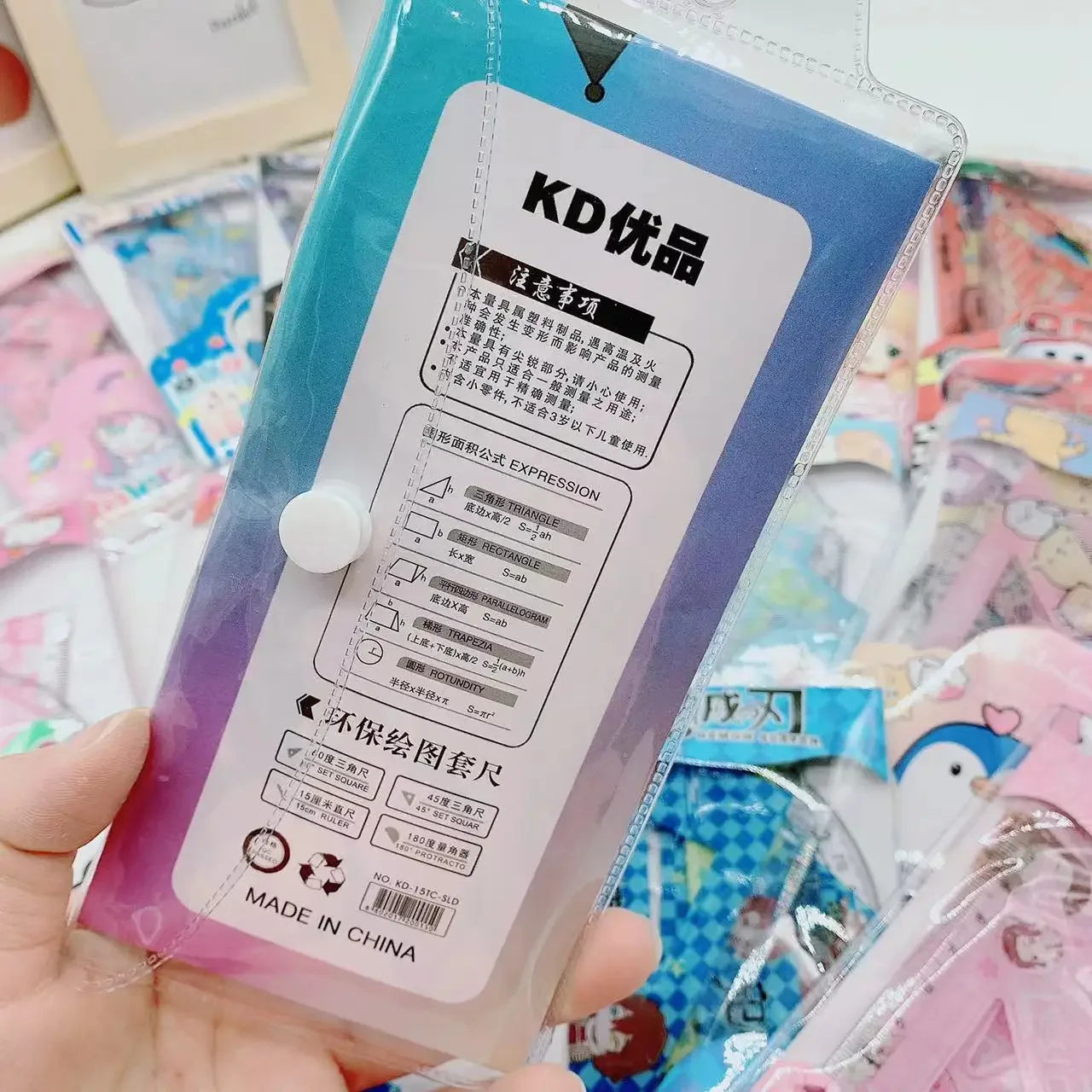 MINISO Stitch Creative Ruler Set – Fun & Functional Stationery - Image 3