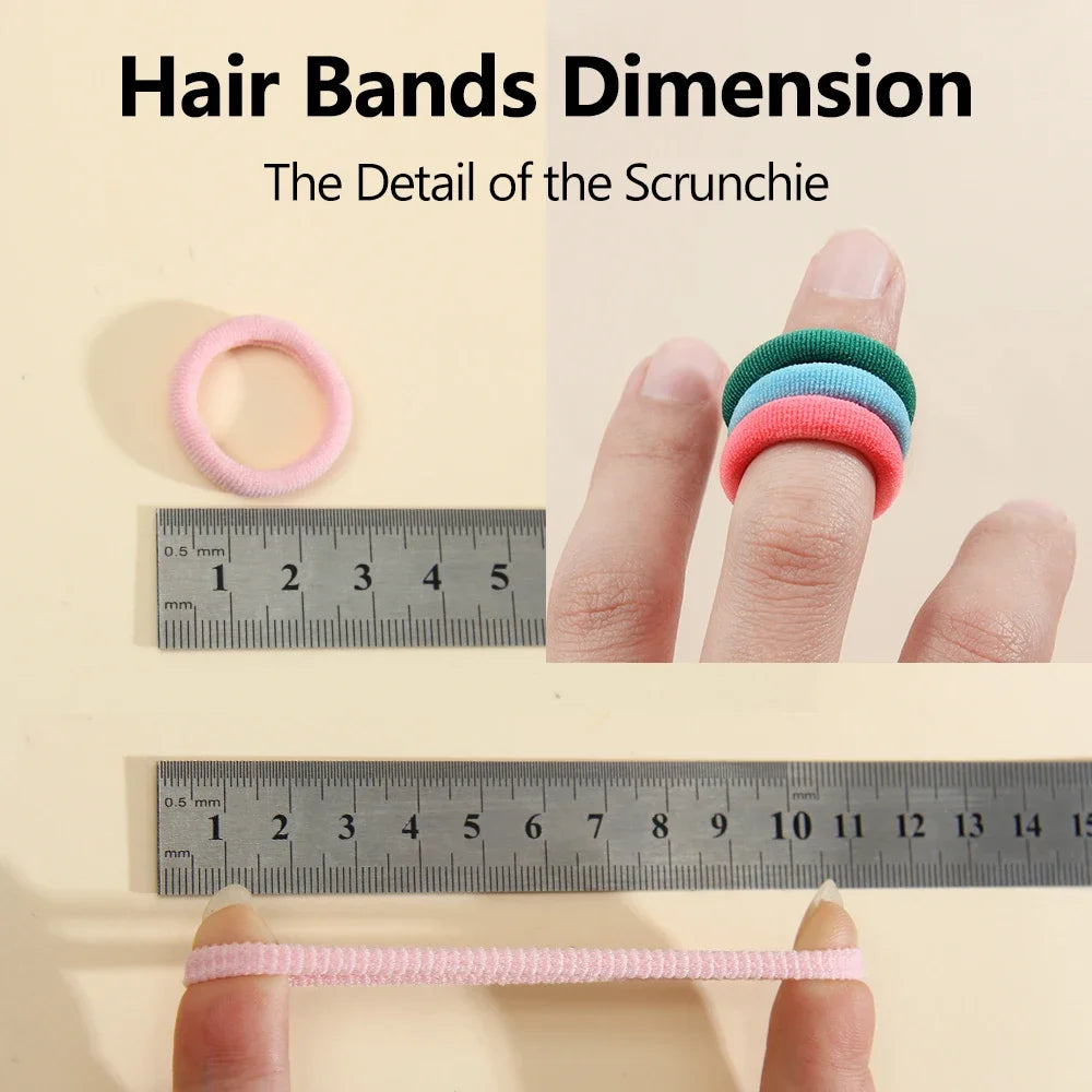 Women’s Seamless Thumb Ring Hair Ties – 50pcs Set - Image 6
