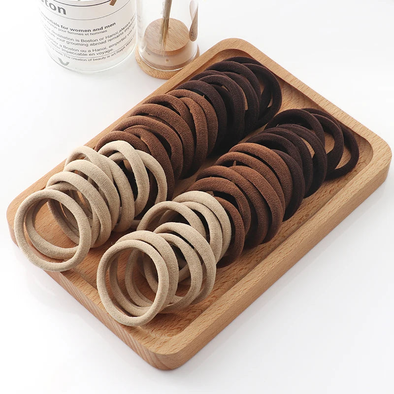 50Pcs Girls Nylon Elastic Hair Bands – Perfect Accessories for Kids - Image 11