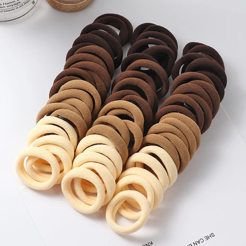 50Pcs Girls Nylon Elastic Hair Bands – Perfect Accessories for Kids - Image 7