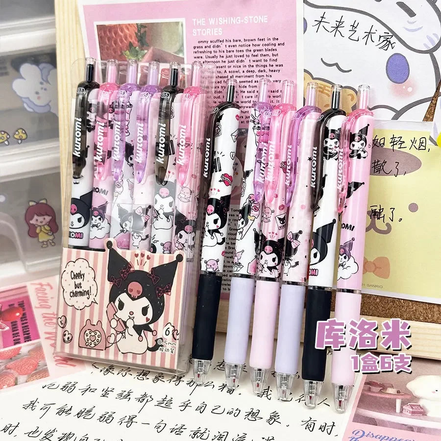 Sanrio 6pcs Series Gel Pen Set – Hello Kitty & Friends Y2K Collection - Image 8