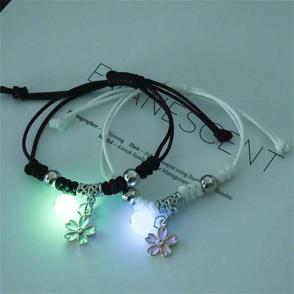 Fashion Luminous Beads Star Couple Bracelet - Image 7