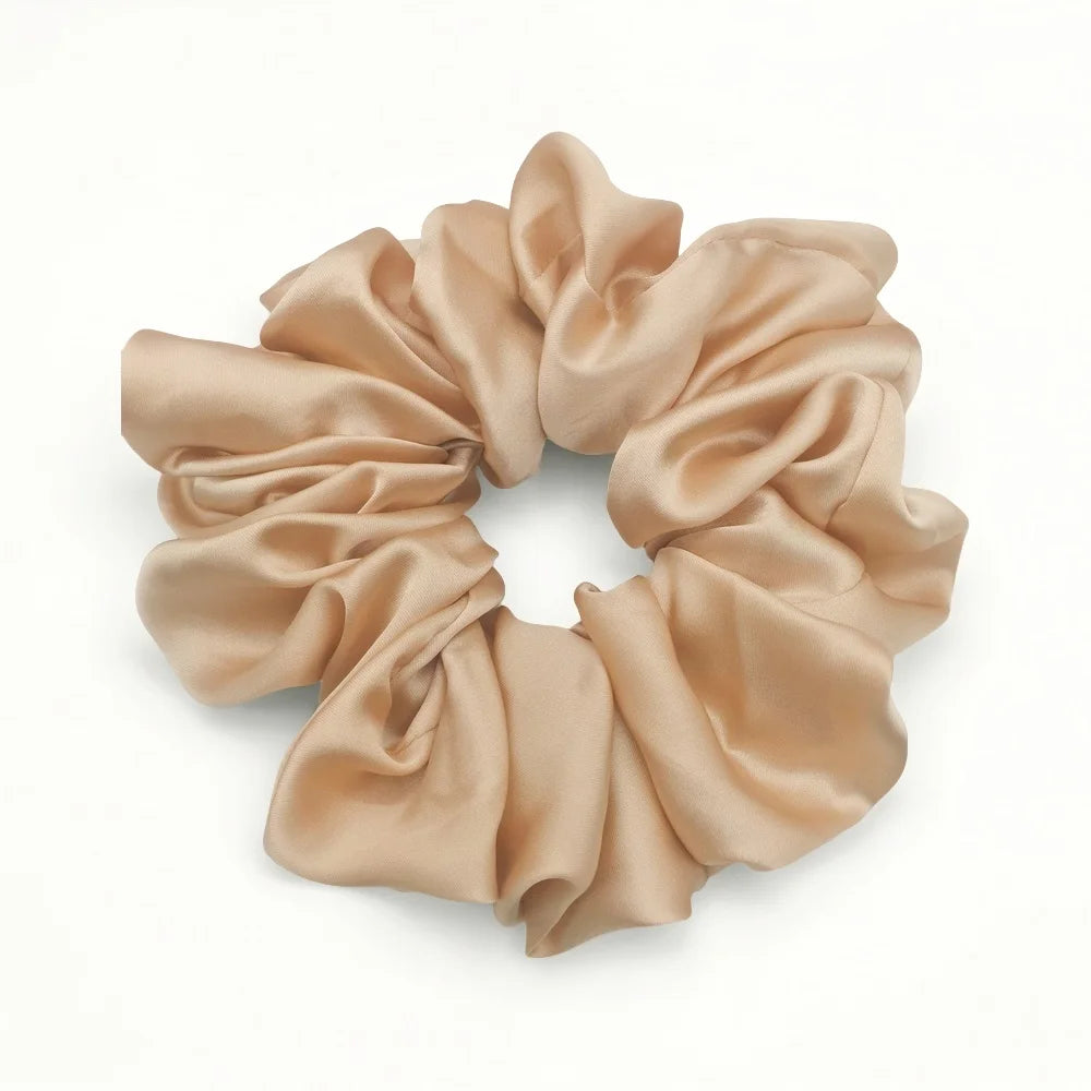 Fashion Oversized Satin Scrunchies – 16cm 20g Elastic Hair Ties - Image 14