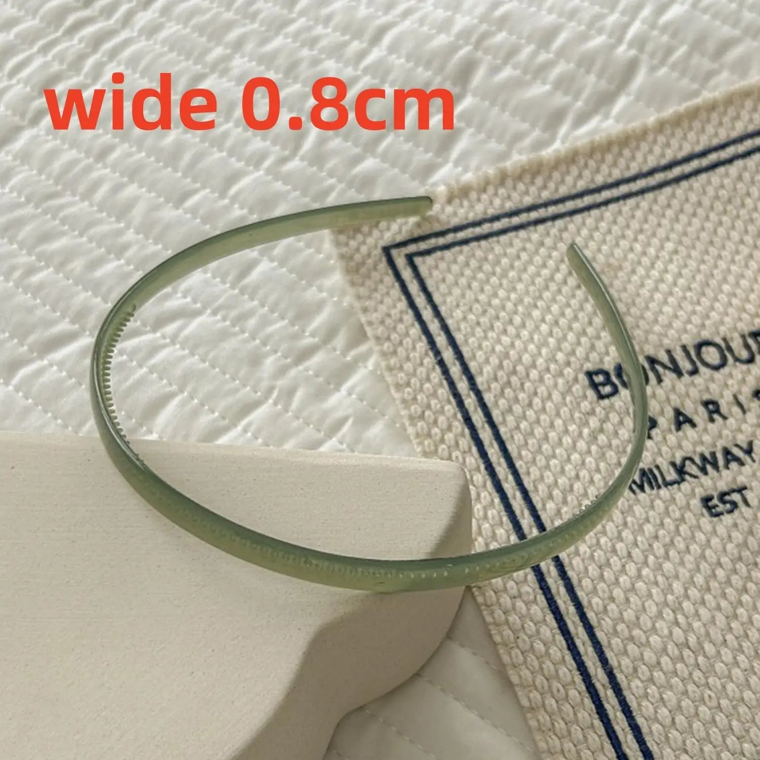 Plastic Translucent Hair Head Hoop Band – Non-slip Tooth Hairband - Image 21