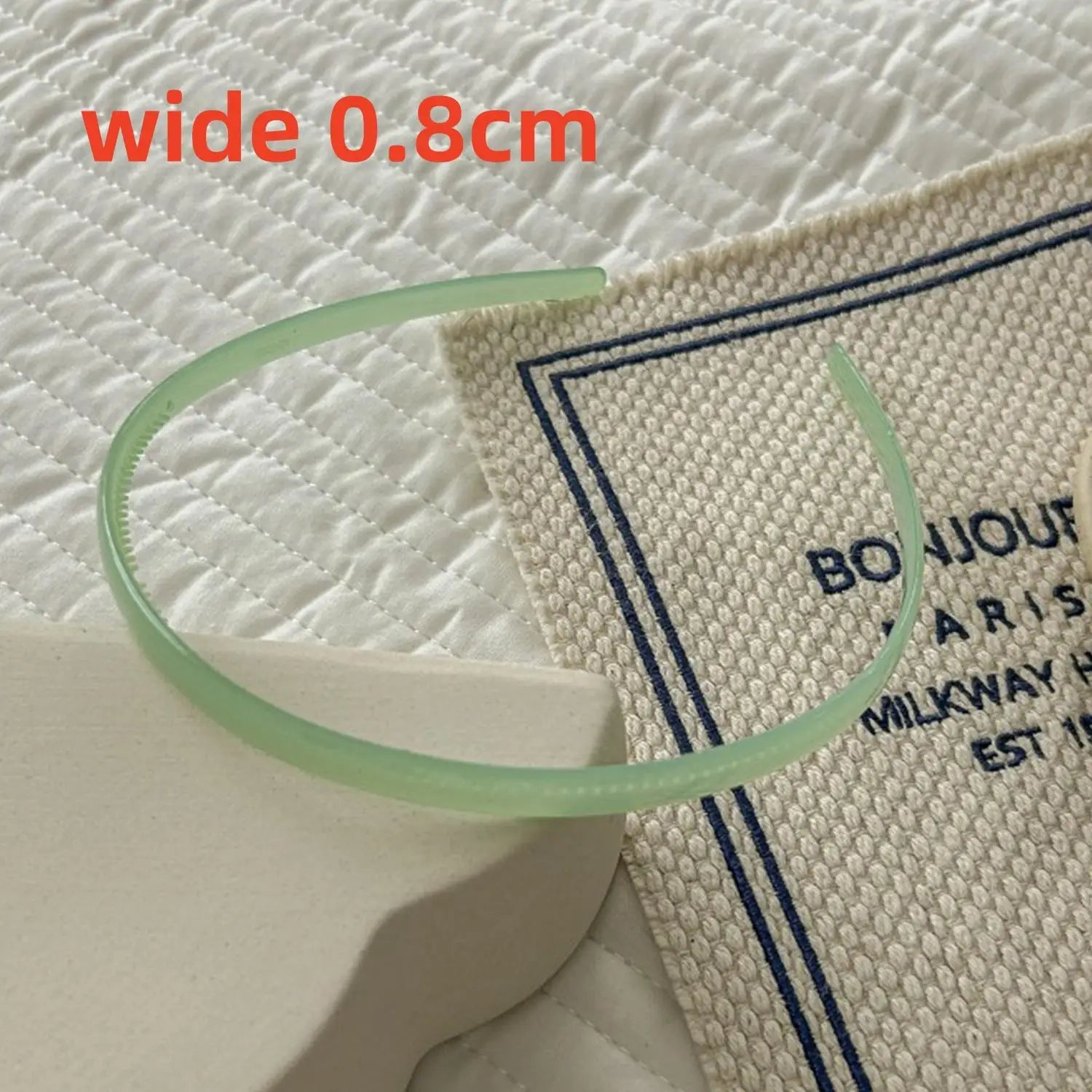 Plastic Translucent Hair Head Hoop Band – Non-slip Tooth Hairband - Image 26