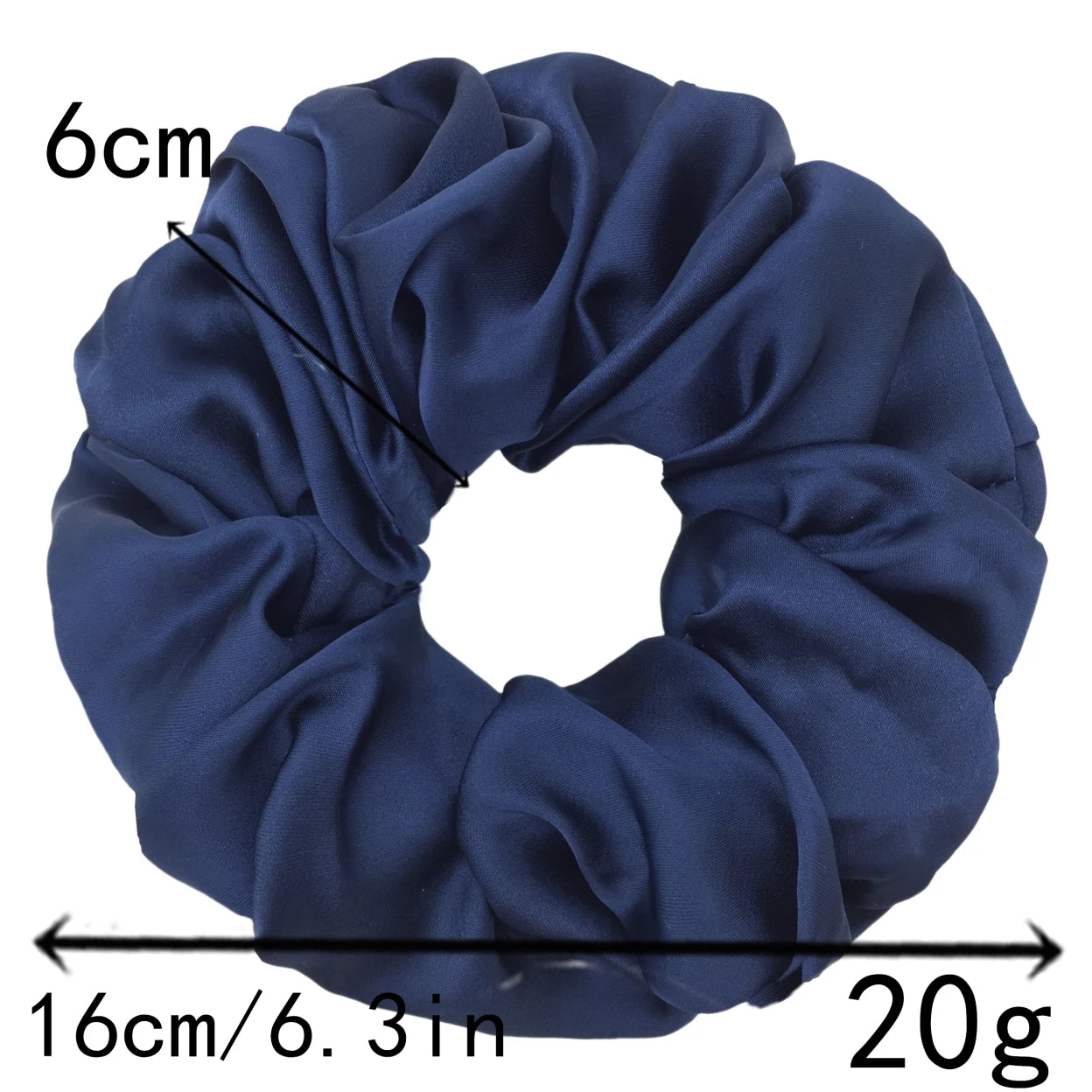 Fashion Oversized Satin Scrunchies – 16cm 20g Elastic Hair Ties - Image 3