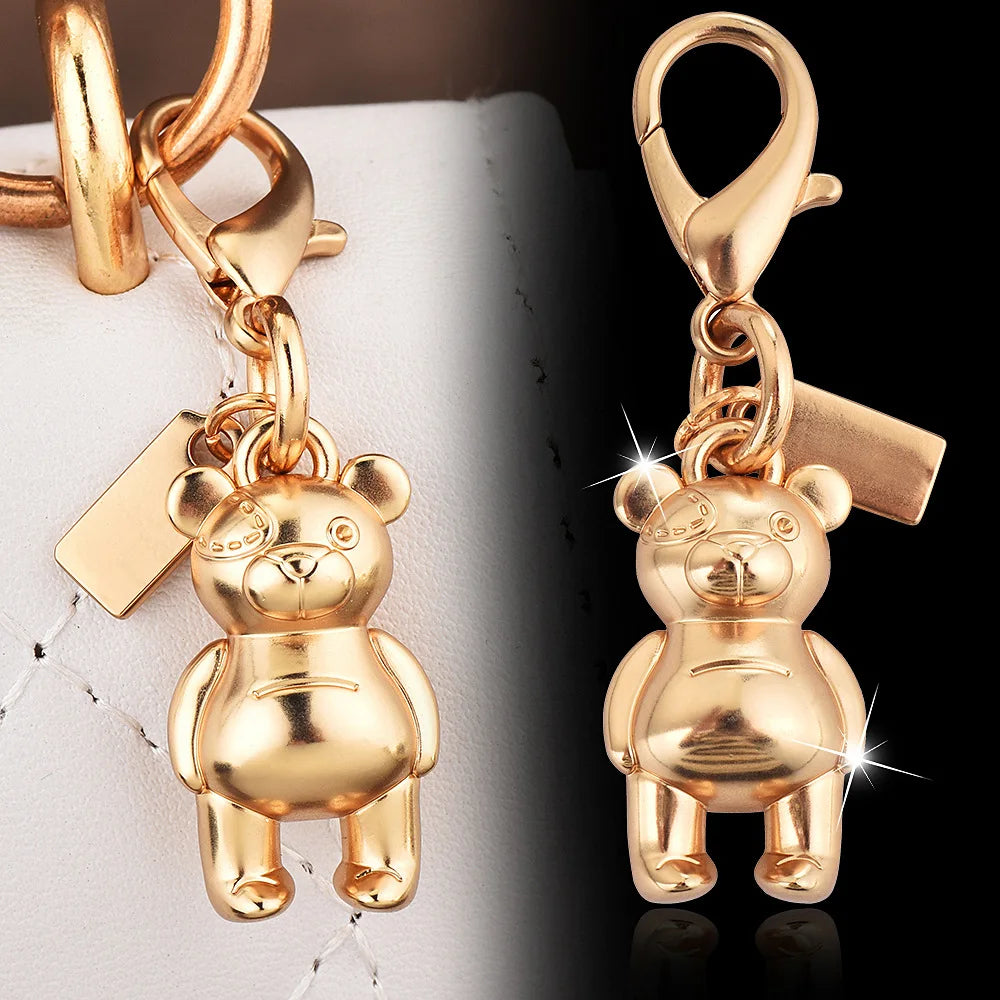 Exquisite High-end Bear Cherry Butterfly Keychains for Women - Image 4