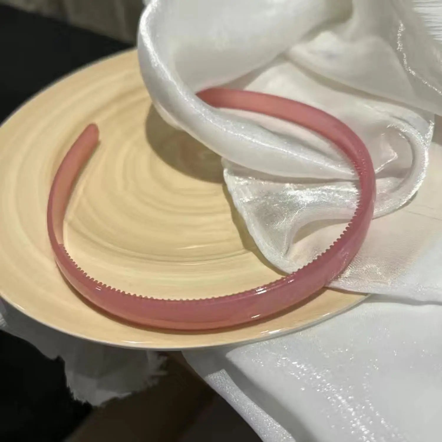 Plastic Translucent Hair Head Hoop Band – Non-slip Tooth Hairband - Image 11